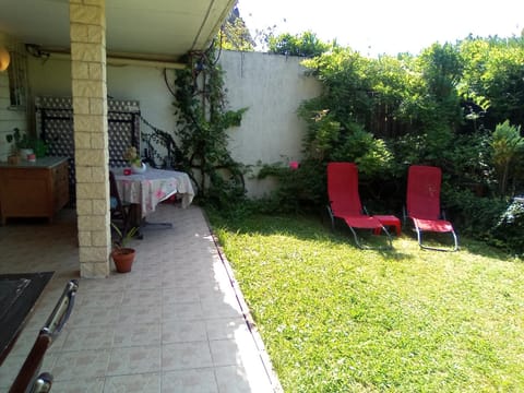 Patio, Spring, Garden, Garden view, sunbed