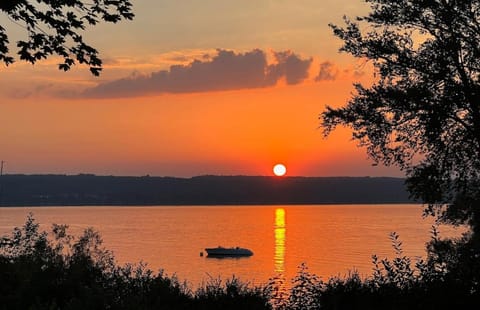 Lake view, Sunset