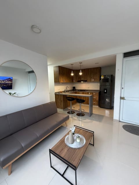 Kitchen or kitchenette, Living room, Dining area