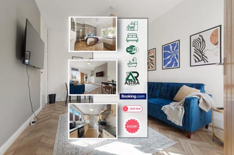 Living room, Text overlay