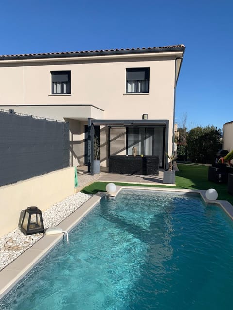 Property building, Patio, Garden, Garden view, Swimming pool