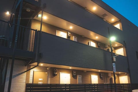 Property building, Night, Balcony/Terrace