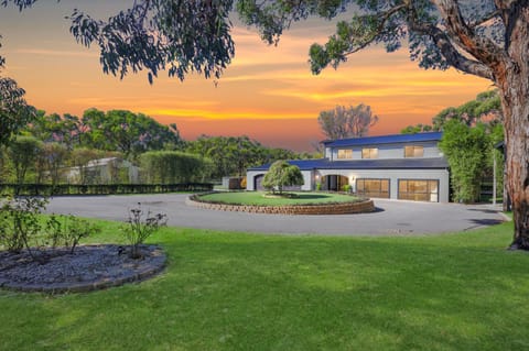 Property building, Natural landscape, Garden, Garden view, Sunset