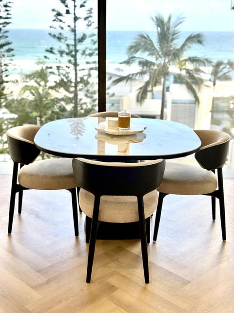 Day, Natural landscape, View (from property/room), Living room, Seating area, Dining area, Beach, Sea view