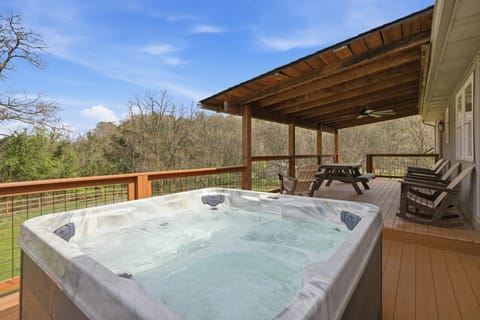 Lazy Bear Meadow | Dog-Friendly Cabin with Fenced Yard, Hot Tub & Putting Green Cabin in Sevier County