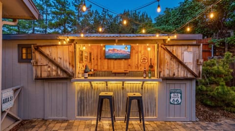Patio, Night, Lounge or bar, Decorative detail, Seating area