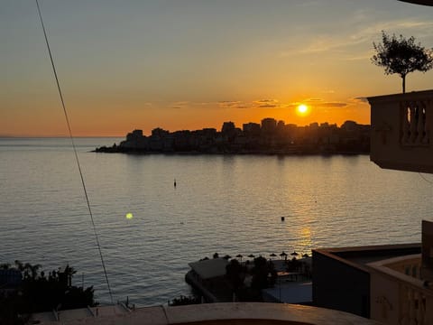 Natural landscape, Sea view, Sunset