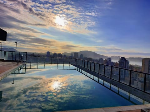 Pool view, Swimming pool, Sunrise