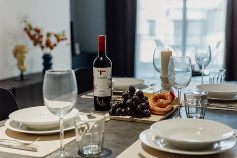 Dining area, air conditioner