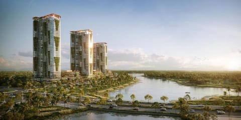 Property building, Nearby landmark, Day, Natural landscape, Bird's eye view, City view, Lake view, River view