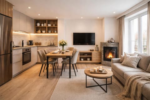 TV and multimedia, Living room, Seating area, Dining area, stove