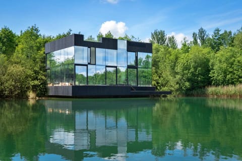 Property building, Facade/entrance, Lake view