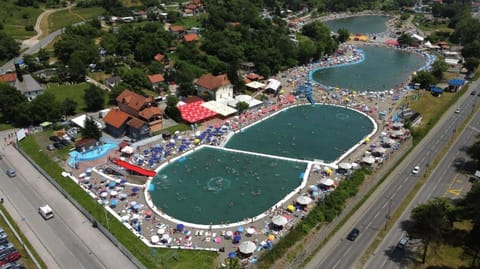 Neighbourhood, Natural landscape, Pool view, Street view, Swimming pool