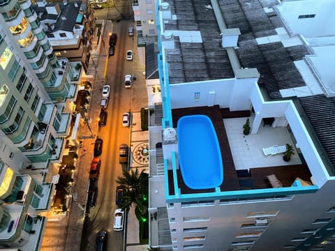 Property building, Bird's eye view, Pool view, Street view, Swimming pool