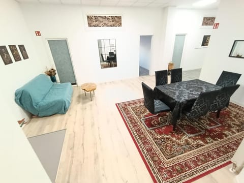 Living room, Seating area, Dining area