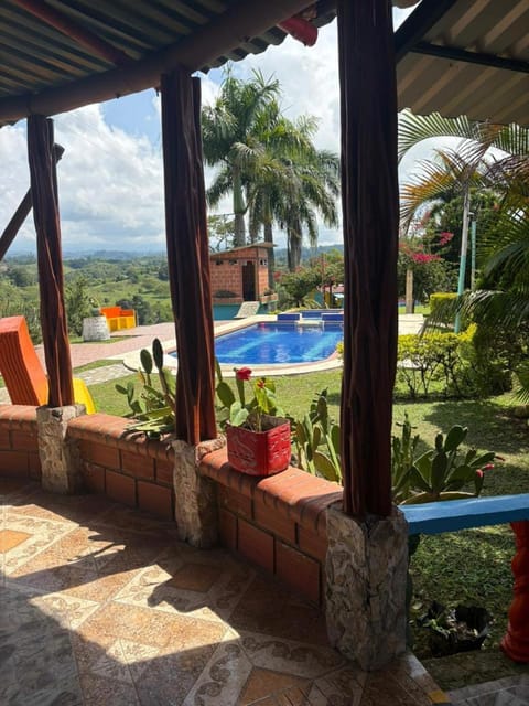 Patio, Day, Natural landscape, Garden, Garden view, Pool view, Swimming pool