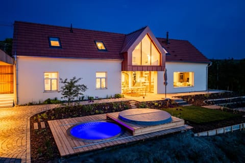 Night, Garden, Hot Tub, Garden view