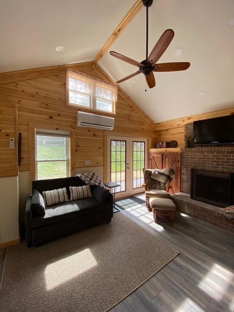 Living room, fireplace