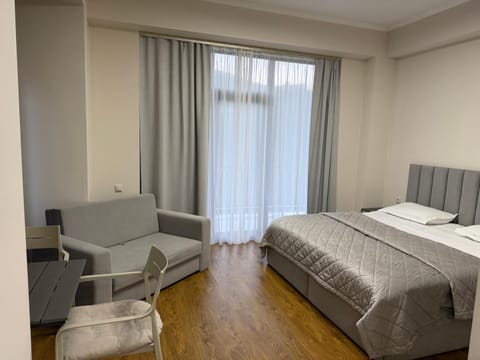 Bed, Living room, Bedroom