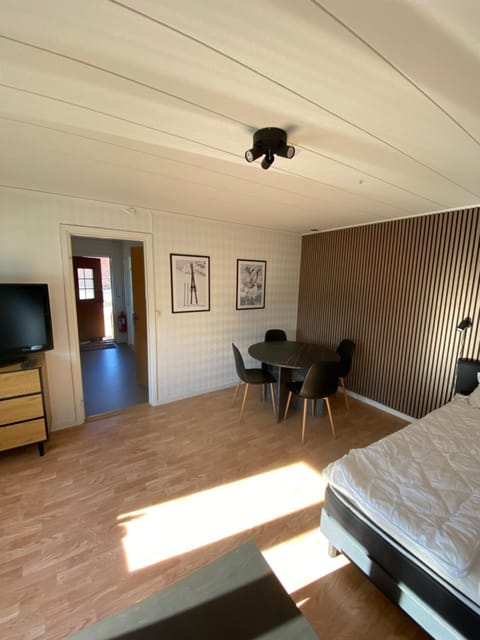 Bed, TV and multimedia, Living room, Photo of the whole room, Seating area, Dining area, Evening entertainment, Bedroom
