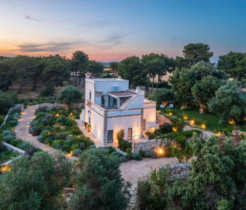 Property building, Natural landscape, Garden, Garden view, Sunset