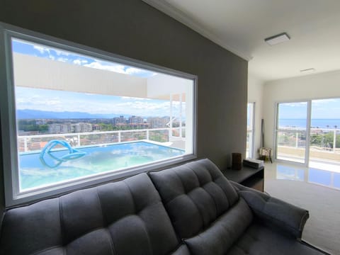 Living room, Pool view