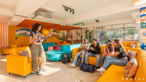 Living room, group of guests