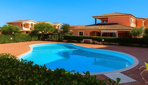 Property building, Living room, Swimming pool