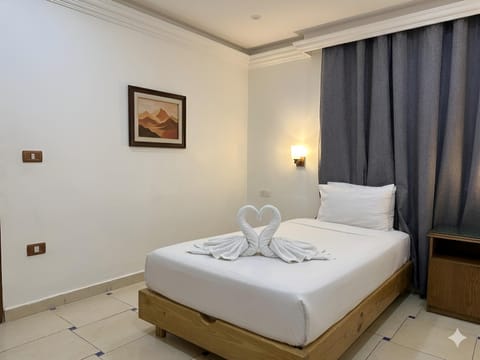 Bed, Photo of the whole room, towels