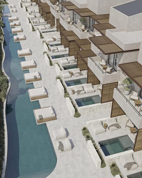 Pool view, Swimming pool, sunbed