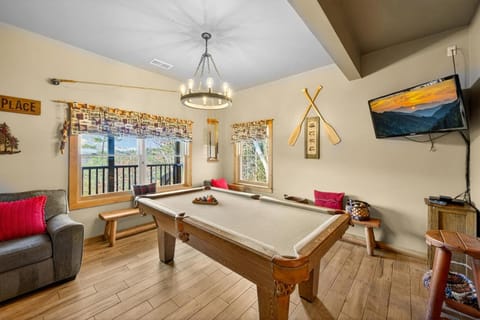 Above the Clouds Views Hot Tub Grill Games House in Sevier County