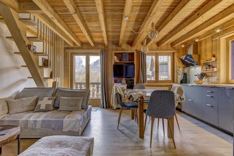 Namaste - Cosy 2CH Vue Remontee 500m Parking Apartment in Les Houches