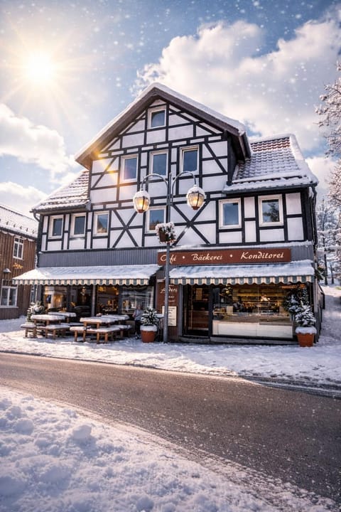 Property building, Day, Winter