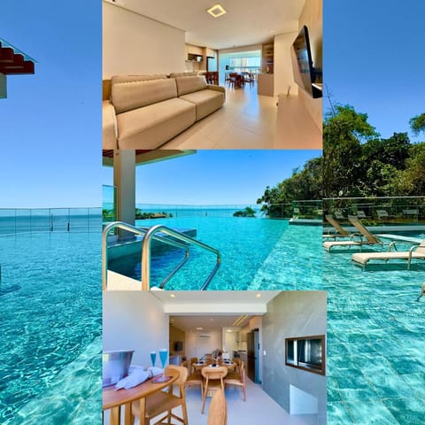 Pool view, Sea view, sunbed