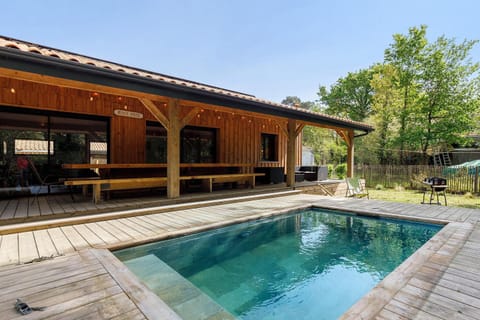 Property building, Living room, Swimming pool