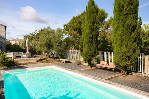 Property building, Living room, Swimming pool