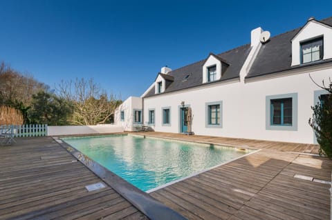 Property building, Living room, Swimming pool