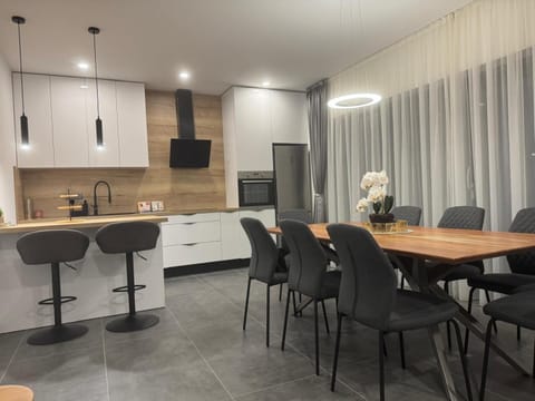 Kitchen or kitchenette, Living room, Seating area, Dining area, oven, stove
