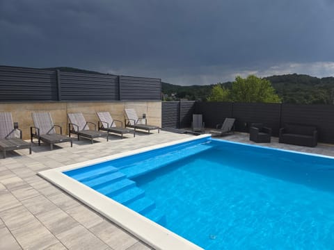Natural landscape, Swimming pool, sunbed