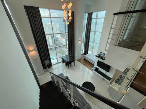 Living room, Dining area, Bedroom
