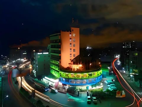 Property building, Night, Neighbourhood