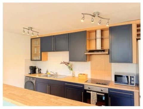 Kitchen or kitchenette, dishwasher