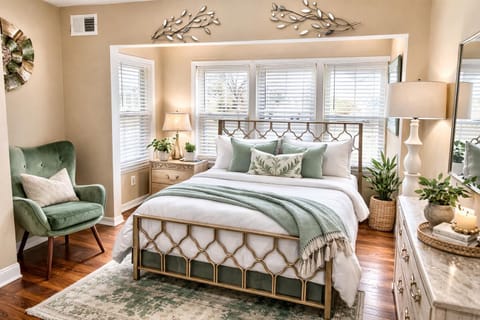 Bed, Bedroom