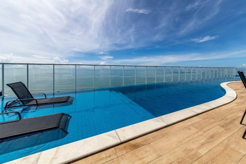Pool view, sunbed