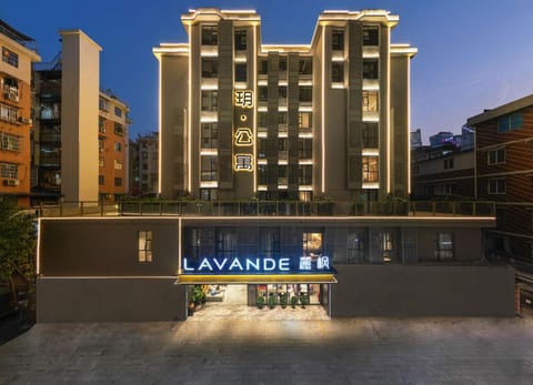 Property building, Night, Street view