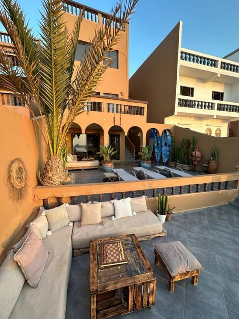 Property building, Patio, Day, View (from property/room), Balcony/Terrace, Living room, Seating area