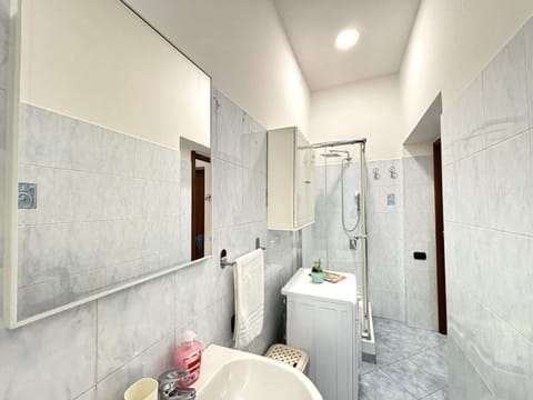 Shower, Toilet, Bathroom, towels, washing machine