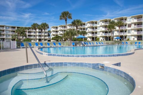 Property building, Day, View (from property/room), Pool view, Swimming pool, sunbed