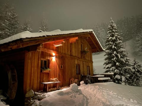 Property building, Night, Natural landscape, Winter