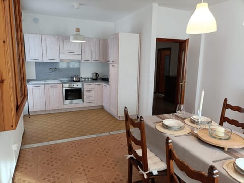 Kitchen or kitchenette, oven, stove, toaster